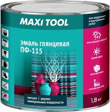 Зеленая Эмаль ПФ-115 1,8 кг Maxi Tool (6шт/300шт) 